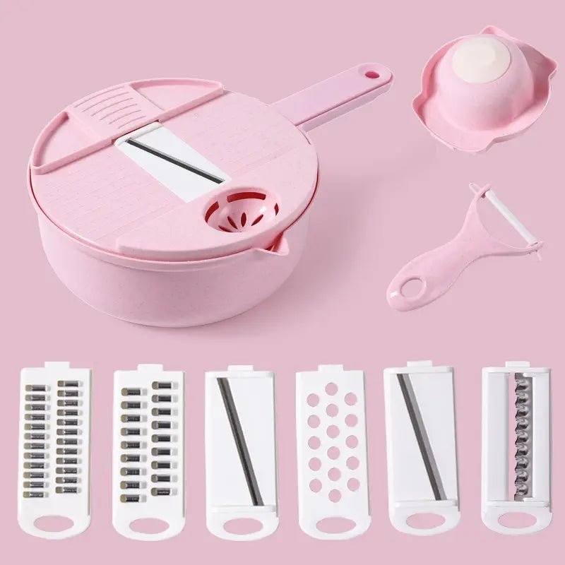 Hachoir Manuel - CutShredGrater™ - Rose - Article cuisine